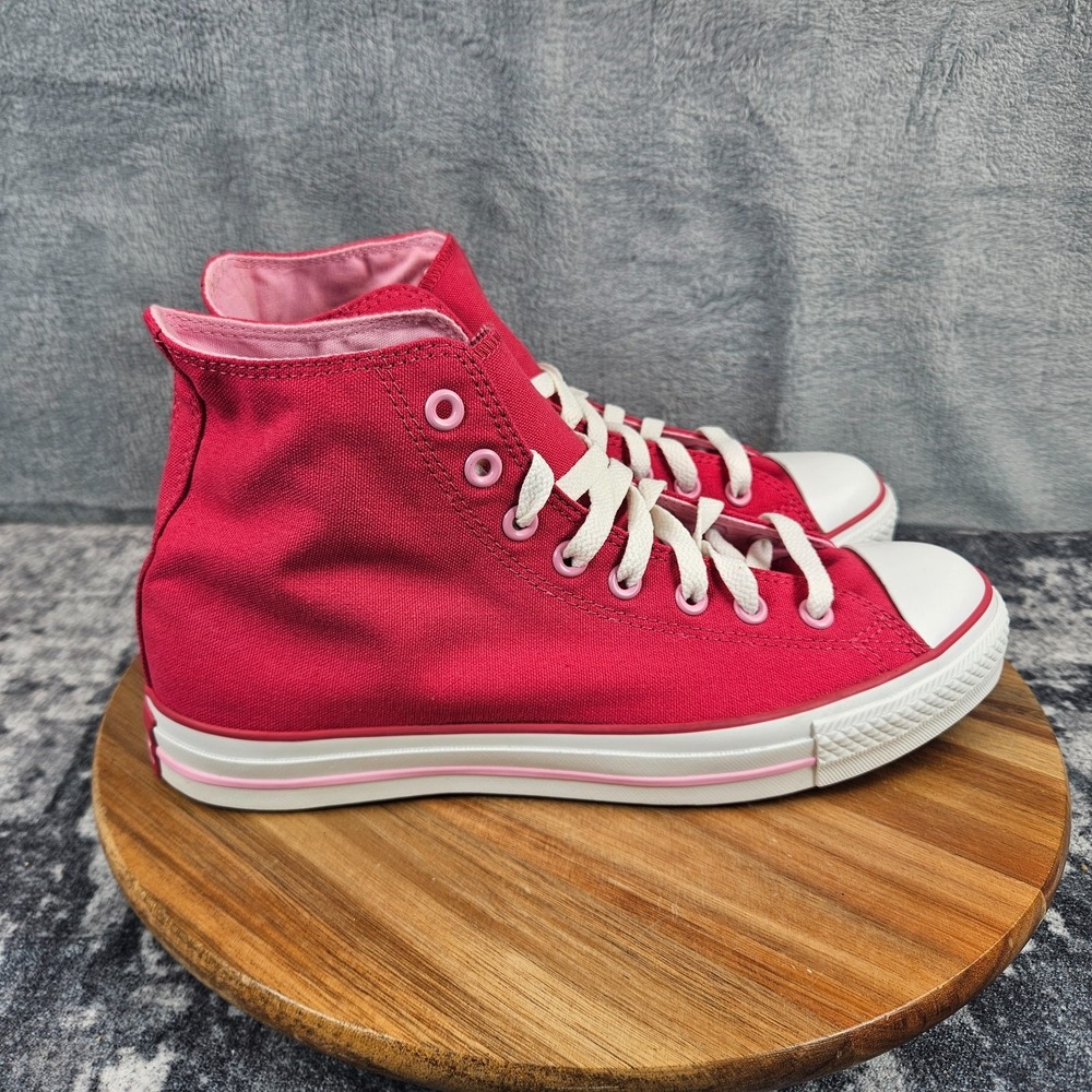 Converse Chuck Taylor All Star High Top Raspberry Pink Canvas Sneakers Womens 11
